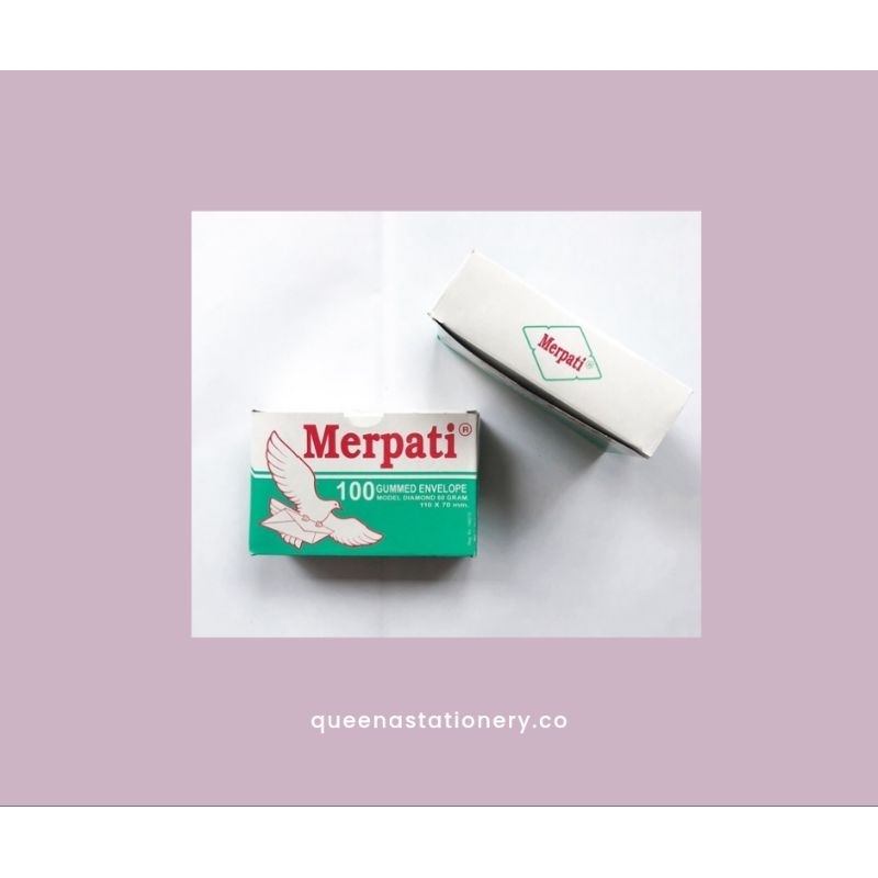 

Amplop putih polos Merpati hijau kecil