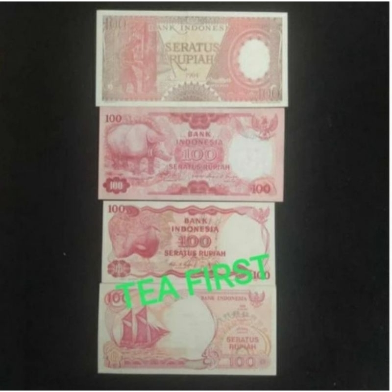 UANG SET INDONESIA BEDA GENERASI Rp 100 ORIGINAL