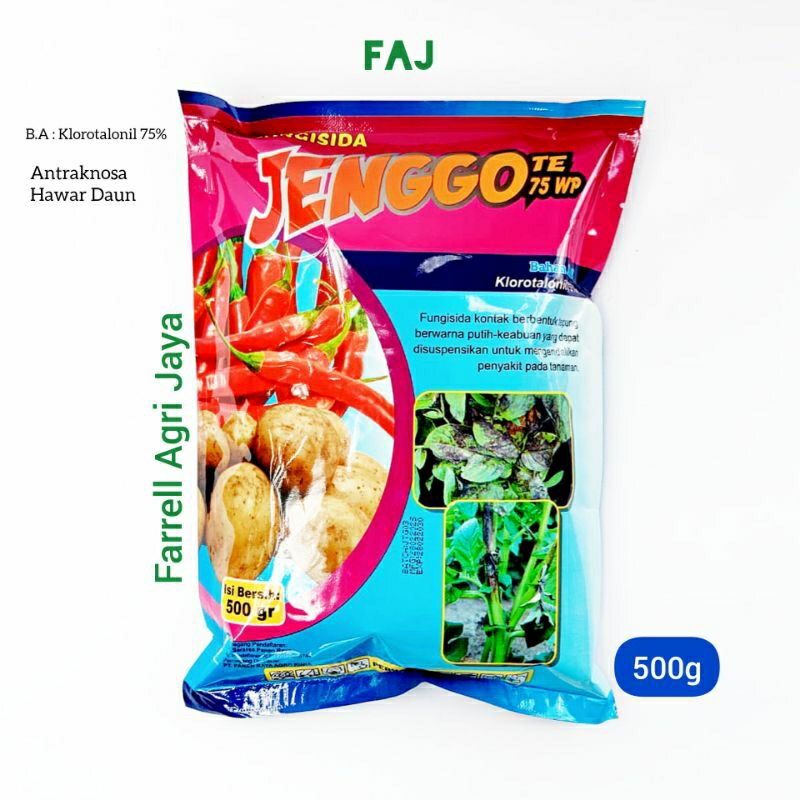 FUNGISIDA  JENGGOTE 75WP 500G FUNGISIDA KONTAK KLOROTALONIL