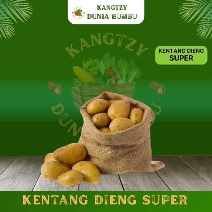 

Kentang dieng super ukuran kemasan 1kg, 500g, 250g, 100g DB6