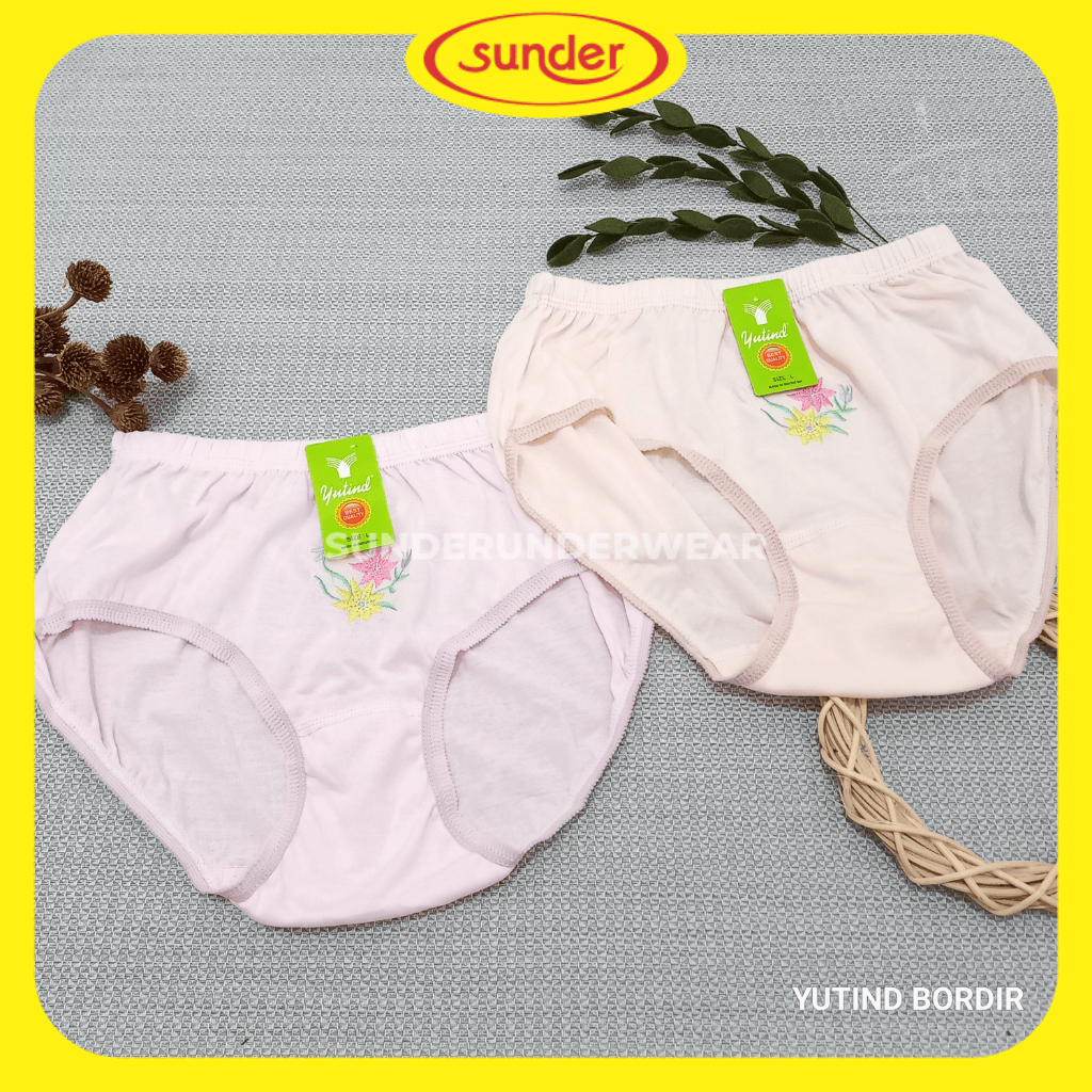 ISI 3 Celana Dalam Wanita Yutind M l XL XXL Yutin Lusinan Cd Murah Clana Dalem Wanita