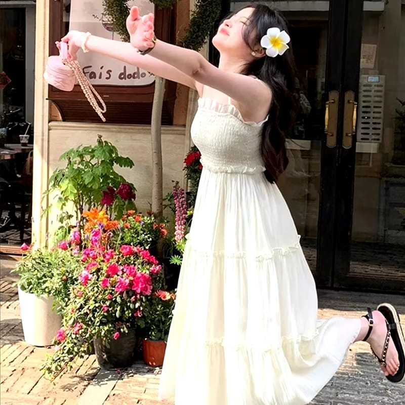 DRESS GISEL TANK TOP VINTAGE  //DRESS SUMMER//DRESS PANTAI//DRESS TANPA LENGAN//DRESS WANITA KEKINIA