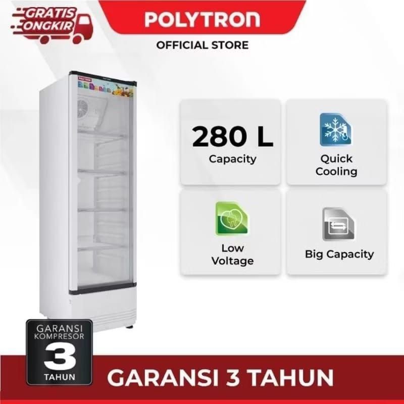 Showcase 4 Rak POLYTRON SCN-230L 180 Liter