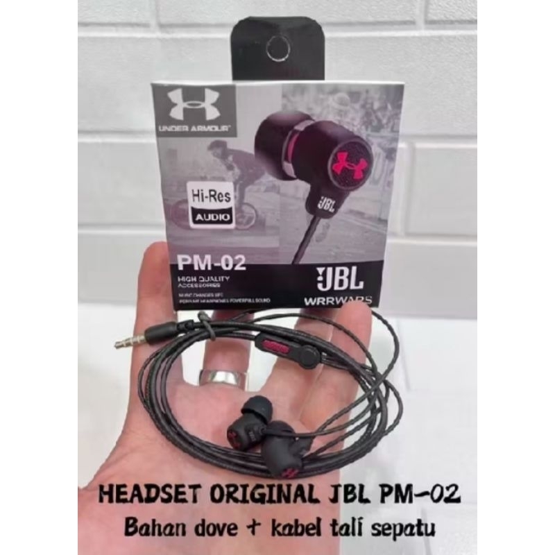 ORIGINAL100% Handsfree Headset jbl pm 02 Under Armour super bass.
