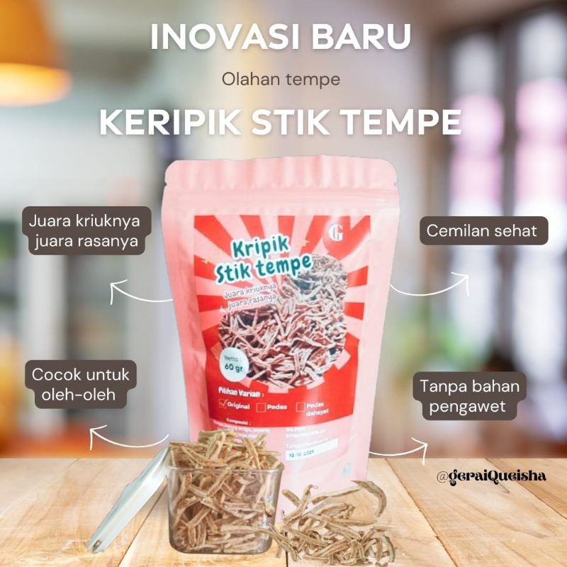 

Keripik stik tempe cemilan sehat