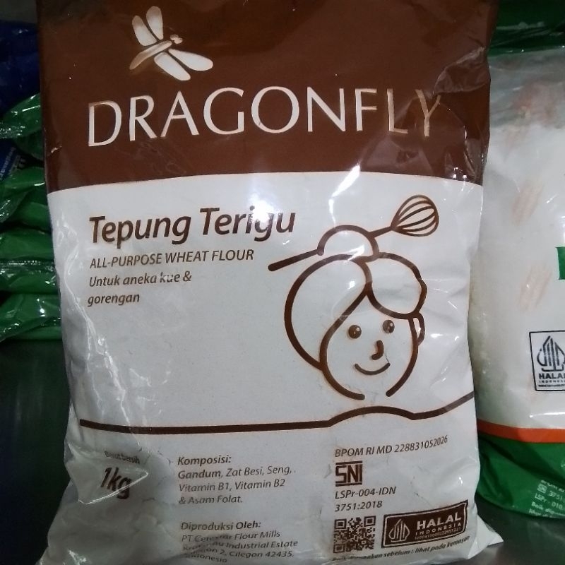 

DRAGONFLY TEPUNG TERIGU 1KG cocok utk gorengan dan kue