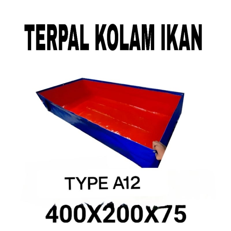 Terpal kolam Lele ukuran JUMBO (400X200X75) Type A12 SEJUTA% ORIGINAL sangat cocok bagi peternak lel
