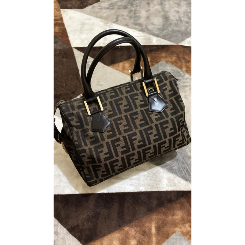 Preloved Fendi Zucca Canvas Handbag