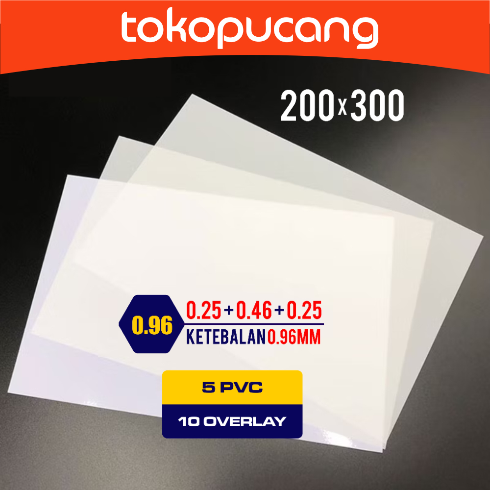 

PVC sheet ID CARD 0.96mm isi 5 set kertas bahan ID card no laminating No-laminating Eceran 0.96 mm