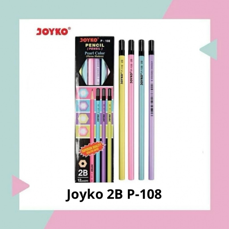 

Pensil 2B Joyko P-108 1 box isi 12pcs