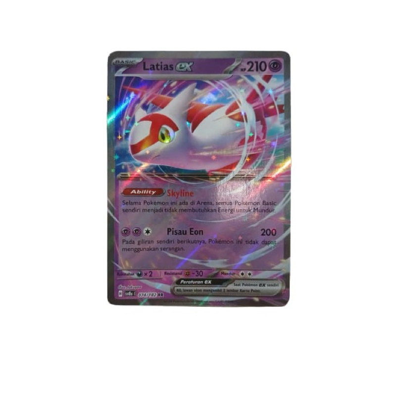 LATIAS EX Kartu Pokemon Original Kilat Rasi