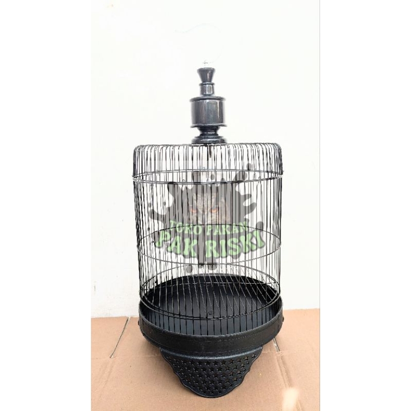 1 DUS / BOX SANGKAR TANGGUNG ATAP BULAT DAN DATAR / MINION D33 TEBAL warna hitam