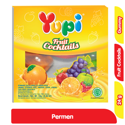 

Yupi Permen Gummy Fruit Cocktails 24 g