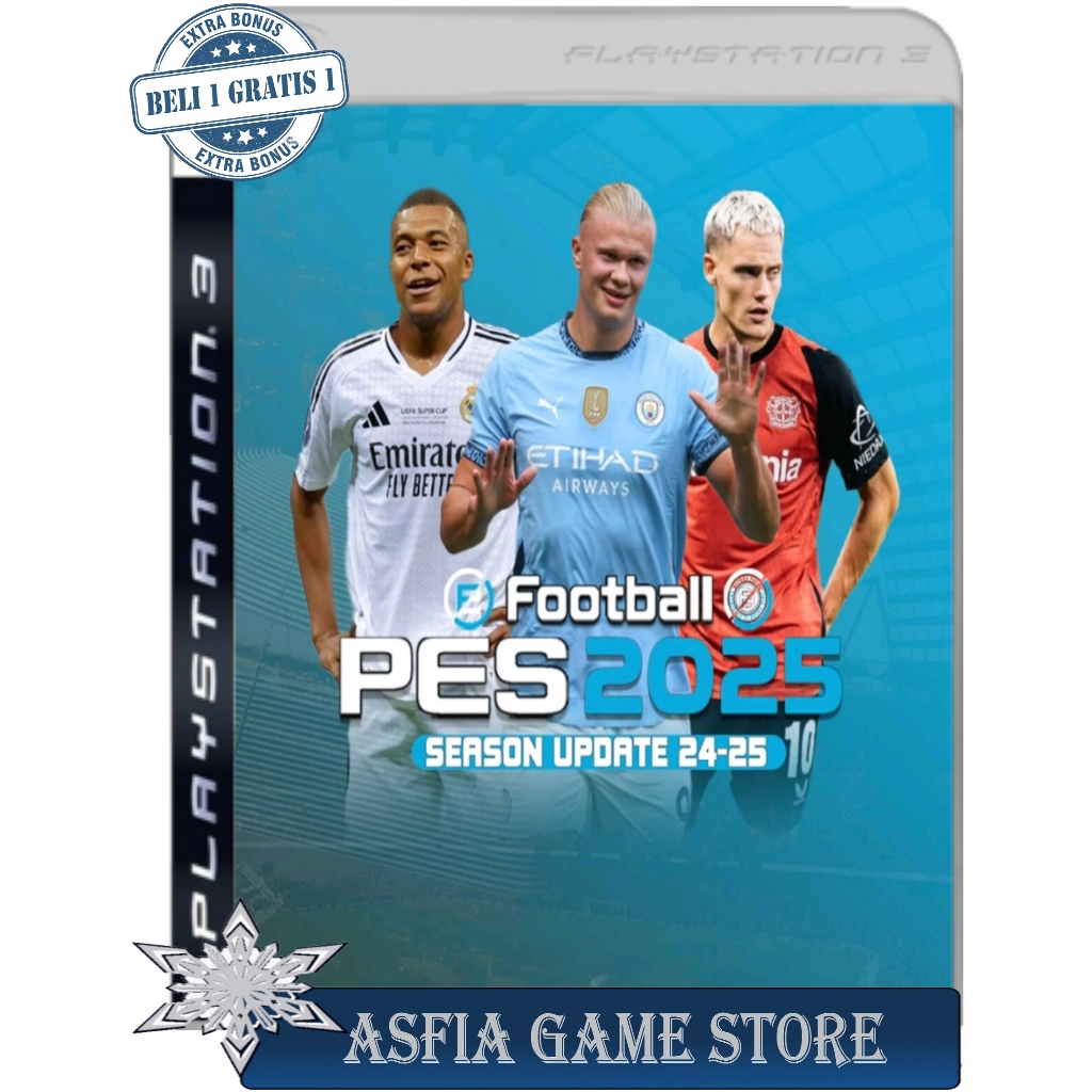 Efootball PES 2025 DVD Kaset Game PS3 PKG CFW HEN MULTIMAN / Kaset PS3 Bola 2025