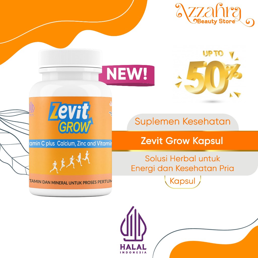 ZEVIT GROW – Susu Kalsium Anak Kalsium Junior Nutrisi Tinggi Kalsium Untuk Tulang, Sendi, dan Otot
