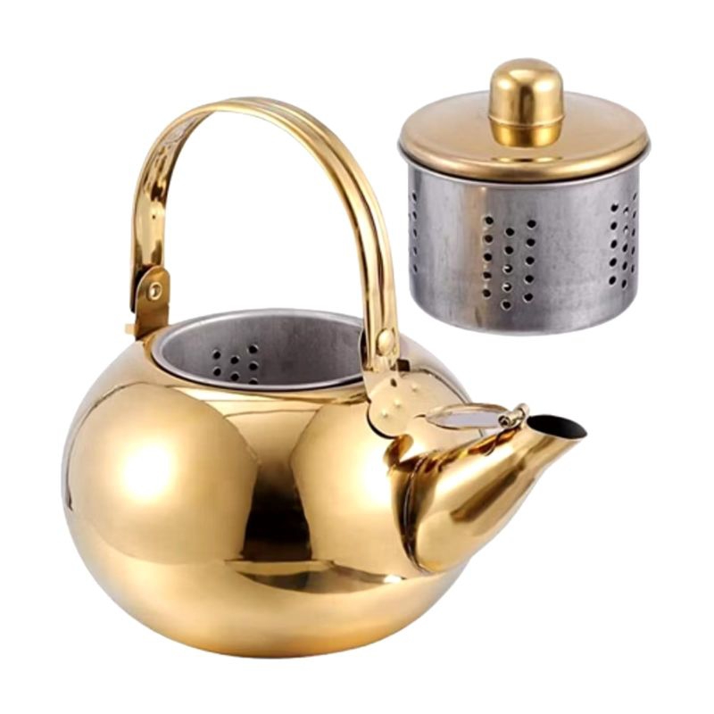 Teko / Guci / Cerek / Poci / Ketel Air Zamzam Nuansa Arab / Aladdin Warna Gold volume 1,5 Liter Baha