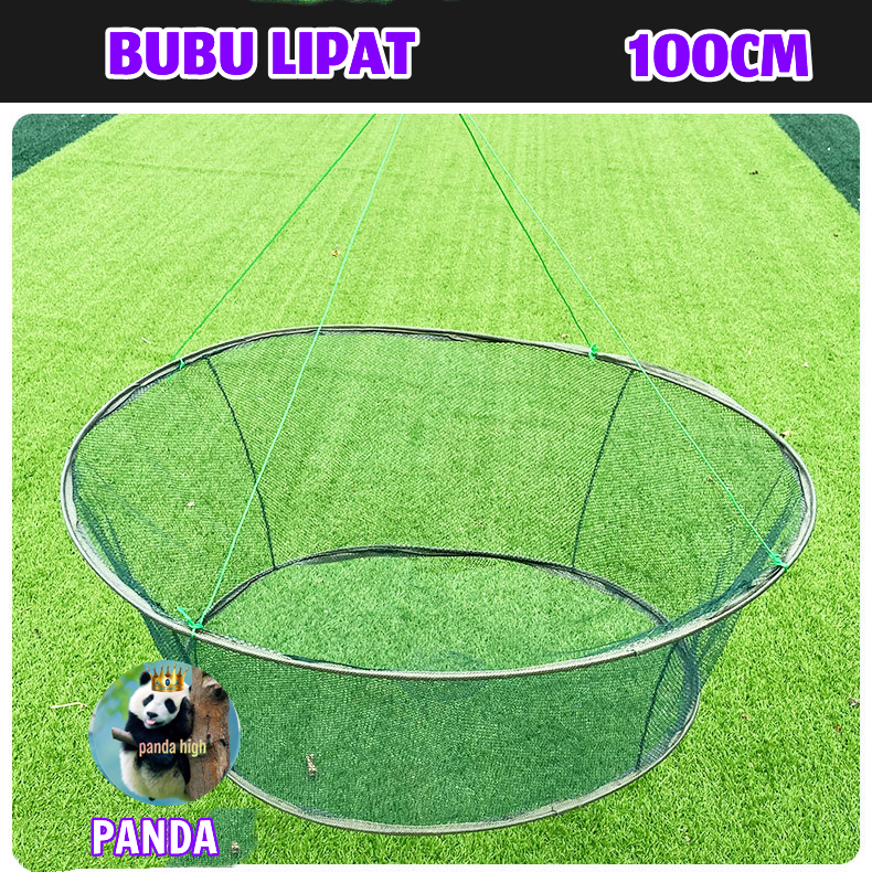 Perangkap Bubu Anco Tangkul Jaring Lipat Bulat Alat Pancing Jala Penangkap Ikan Udang Kepiting
