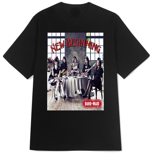 BAND-MAID New Beginning Tshirt Katun Kombed 30s Casual T-SHIRT Real Pict BISA COD | Size S M L XL XX