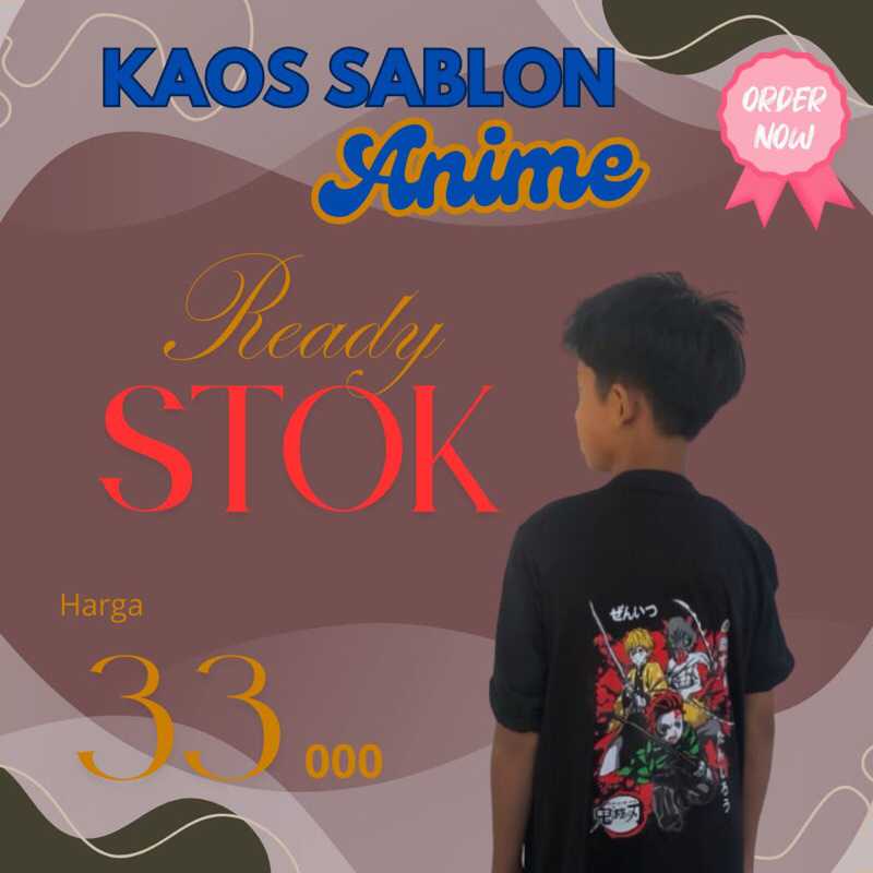 Kaos Sablon Anime
