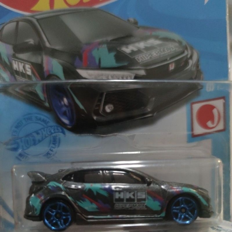 Hot Wheels Honda Civic 2018 Type R HKS J-Import
