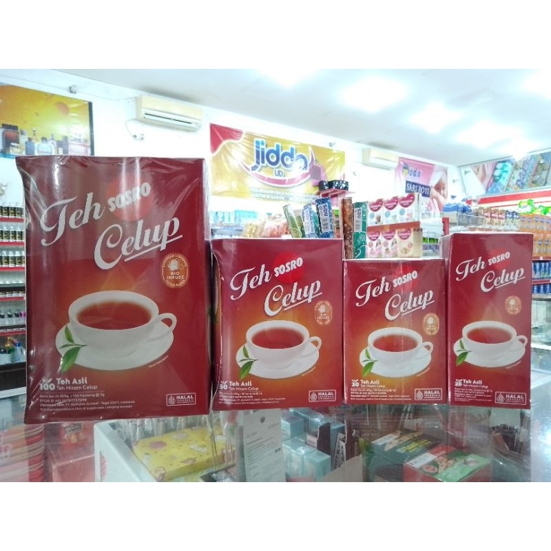 

Teh Celup Sosro isi 100,50,30,25
