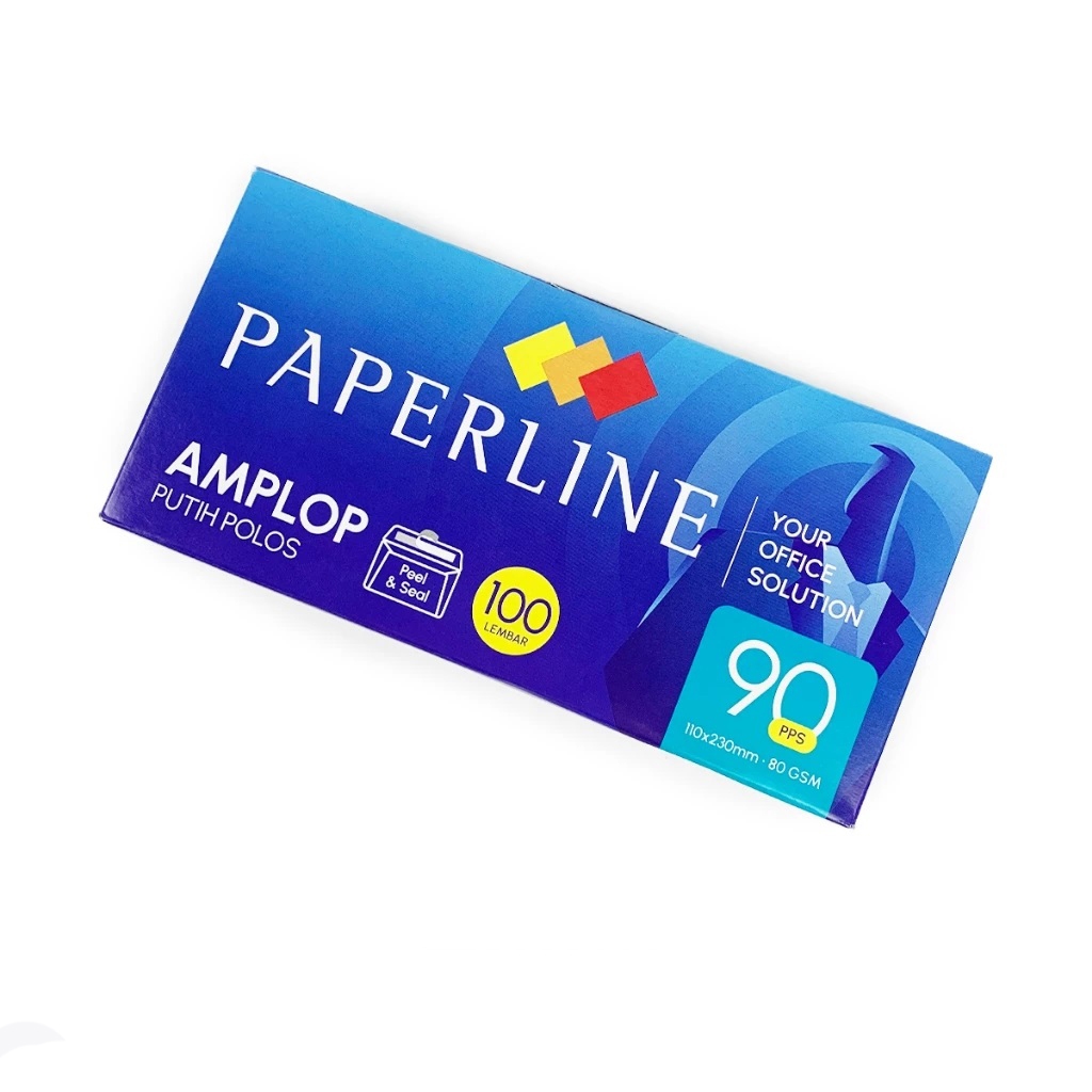 

Amplop Putih Polos Ukuran 110x230mm 90PPS PAPERLINE