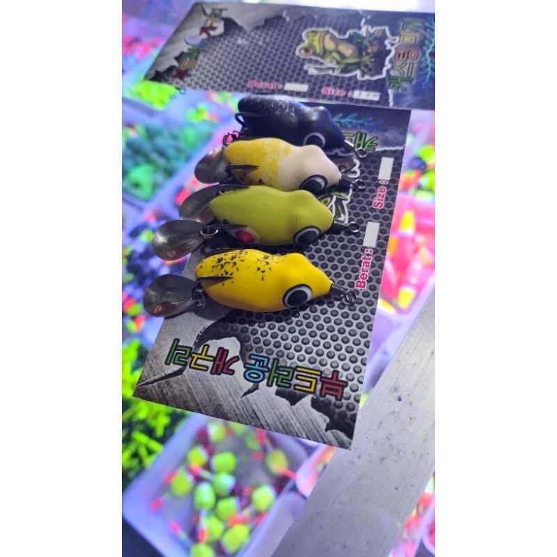 soft frog umpan lure casting original