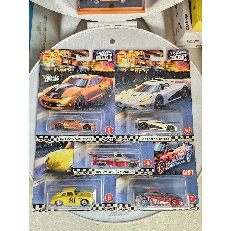 Hot Wheels Premium Boulevard series Mix B 2020 | Porsche 356 Outlaw Nissan Silvia S15 Formula Drift 