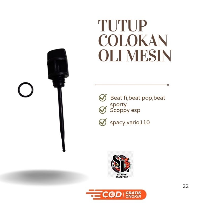 TUTUP COLOKAN OLI MESIN HONDA BEAT