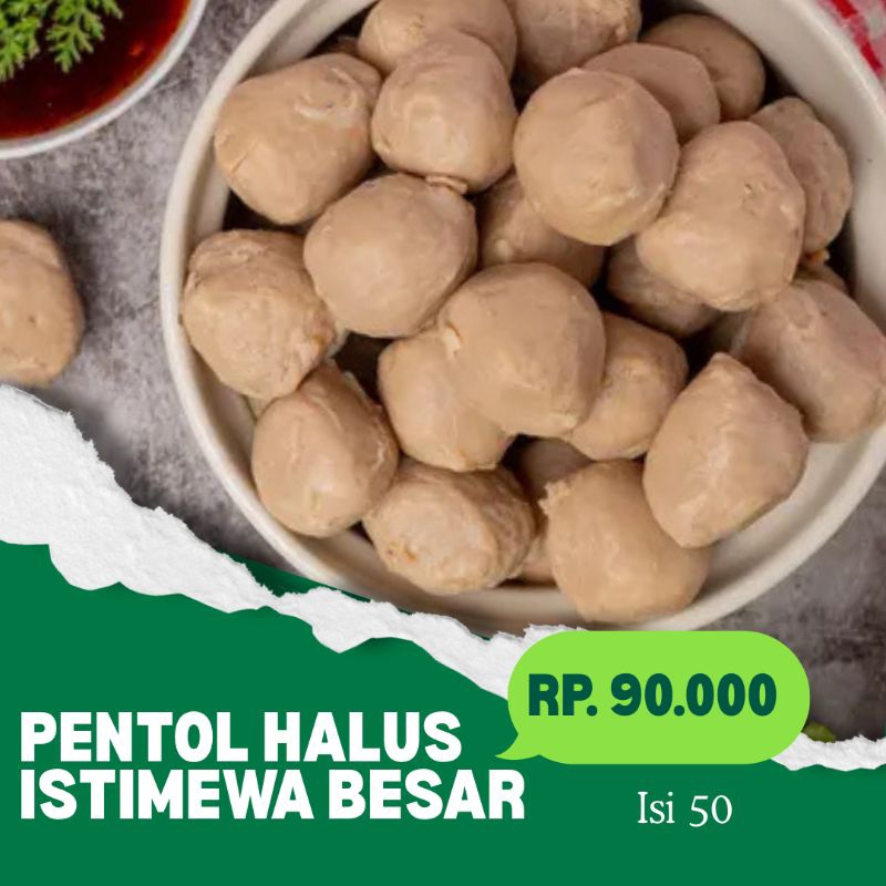 

Pentol Bakso Daging Sapi Halus Istimewa Bakso Empal Sapi Nginden Surabaya