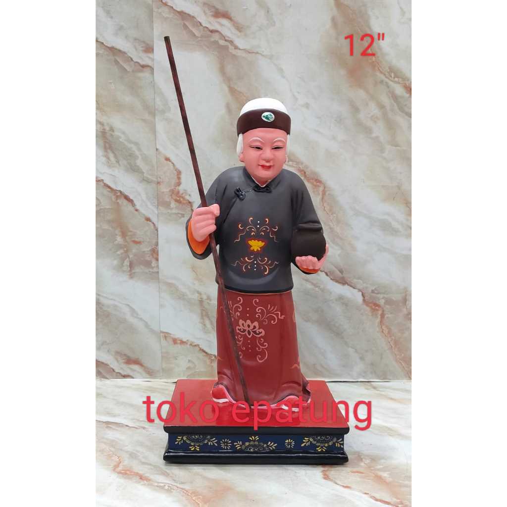patung Nenek neraka / Meng Po - kayu - 12 inch