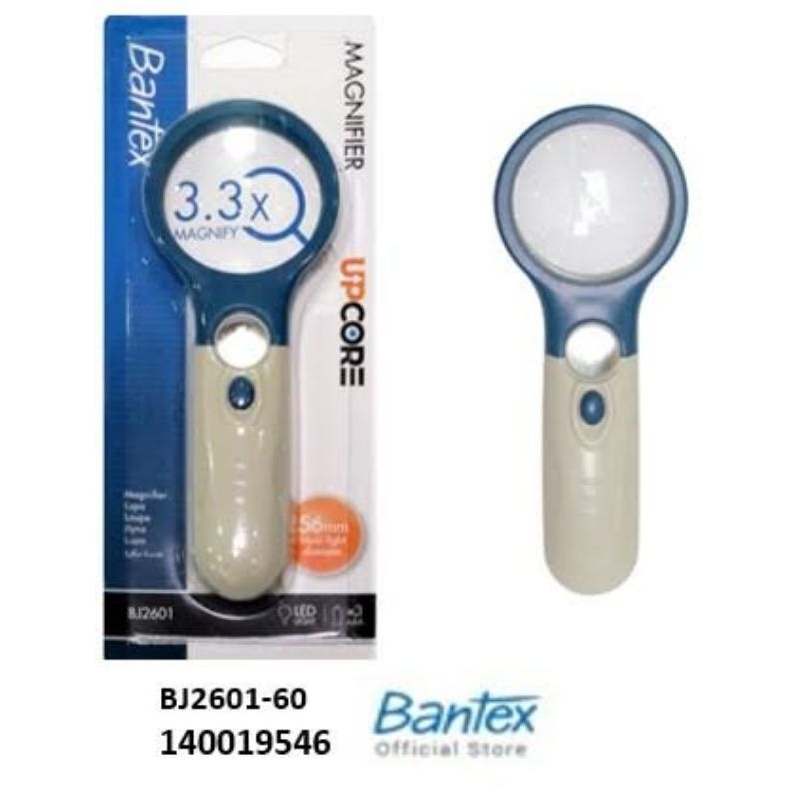 

Bantex 2in1 Kaca Pembesar Lampu LED Magnifier Hingga 3.3X Magnifying Glass Kaca Pembesar LED