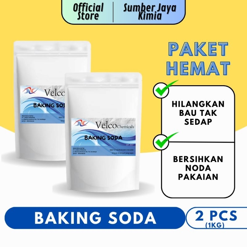 

Baking Soda 2 Kg – Sodium Bicarbonate / Soda Kue Serbaguna