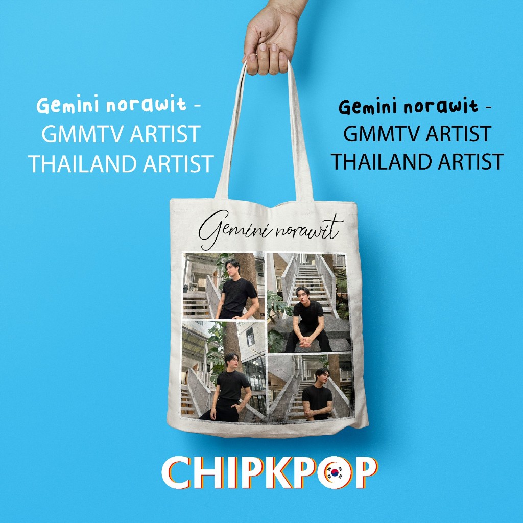 GEMINI NORAWIT GMMTV [PAKET SET] TOTEBAG GEMINI GMMTV I GEMINI NORAWIT I TOTEBAG THAILAND I TOTEBAG 