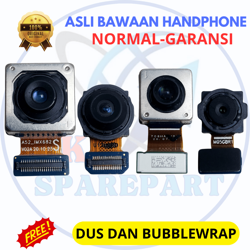 Kamera belakang utama - ultrawide - telepoto - makro hp Samsung A72 - asli original copotan cabutan 