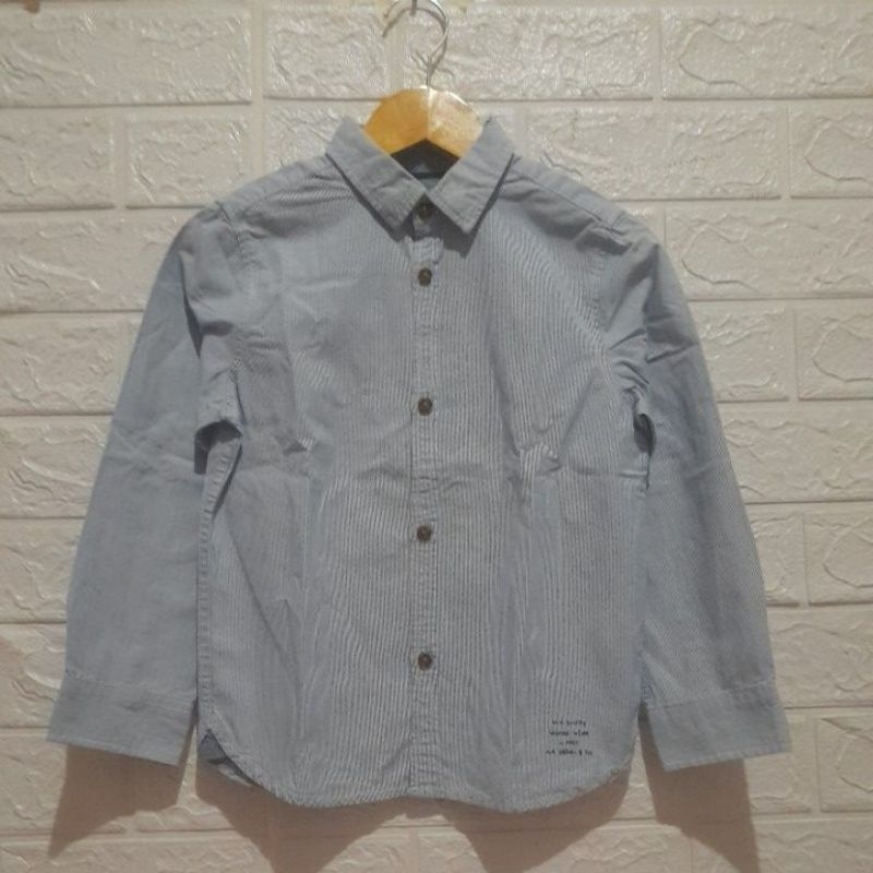 kemeja salur ZARA BOYS size 110/LD 72 P 47 PL