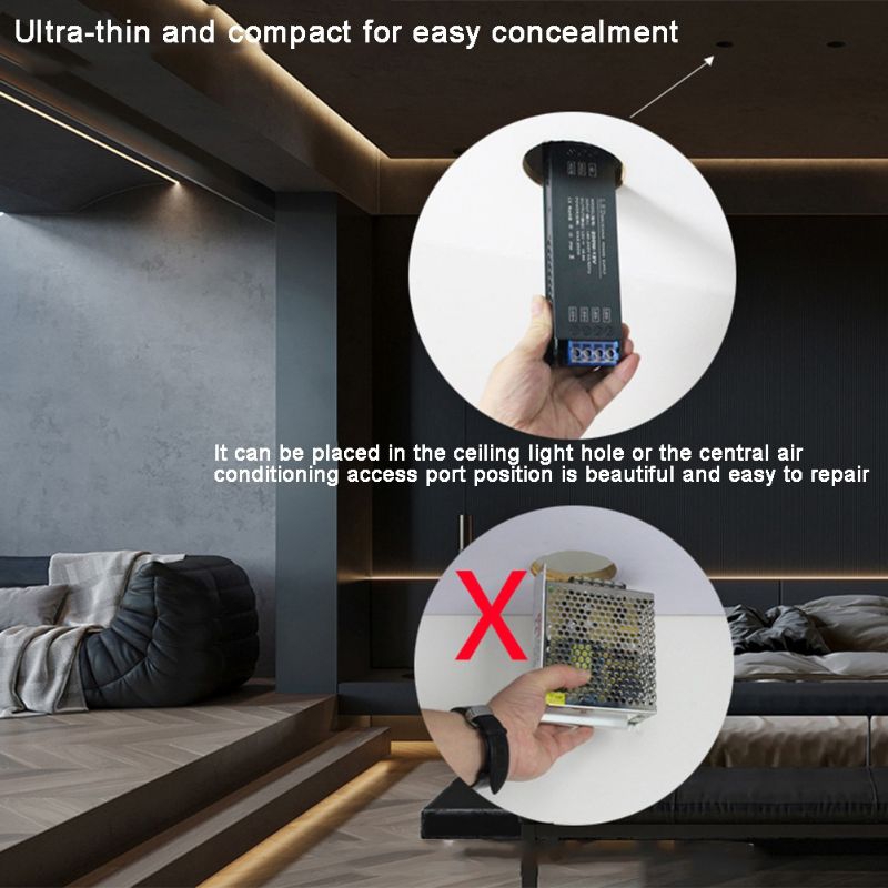 RB22 NAVIGATE POWER SUPPLY ADAPTOR ULTRA SLIM 12V 60W/100W/200W/300W/400W TRAFO UNTUK LED STRIP CCTV