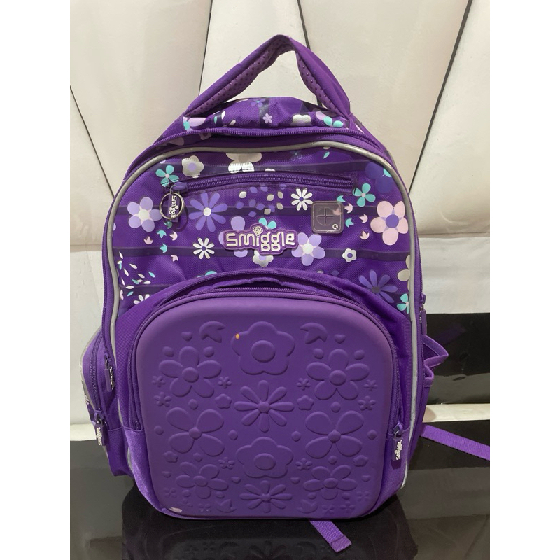 Tas ransel smiggle ungu preloved