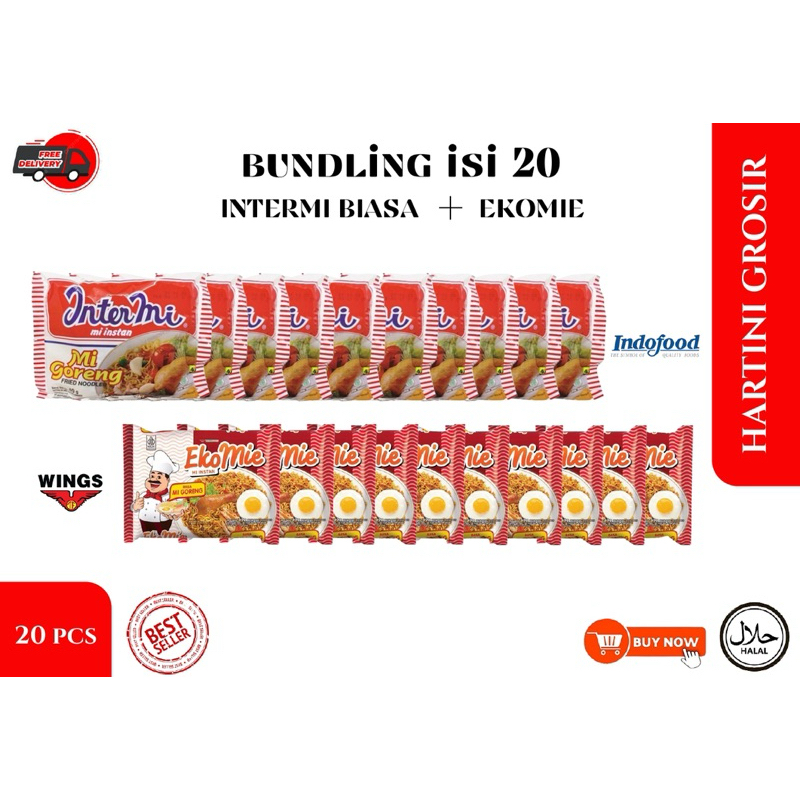 

Maknyuss1 ( )Intermie Goreng X Intermie Pedas X Ekomie Goreng ( Paket 20 Pcs )