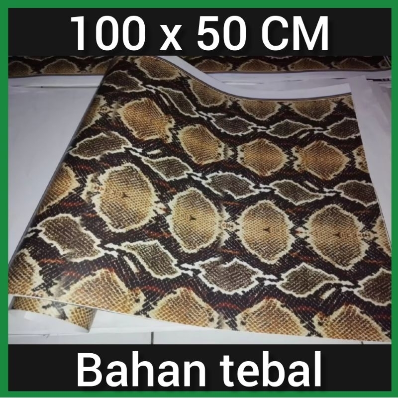 STIKER CAMO MOTIF SISIK ULAR ALBINO UKURAN 100X50 CM