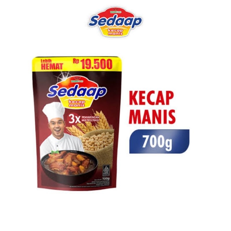 

SEDAAP Kecap Manis Isi 700 gram Lebih Hemat