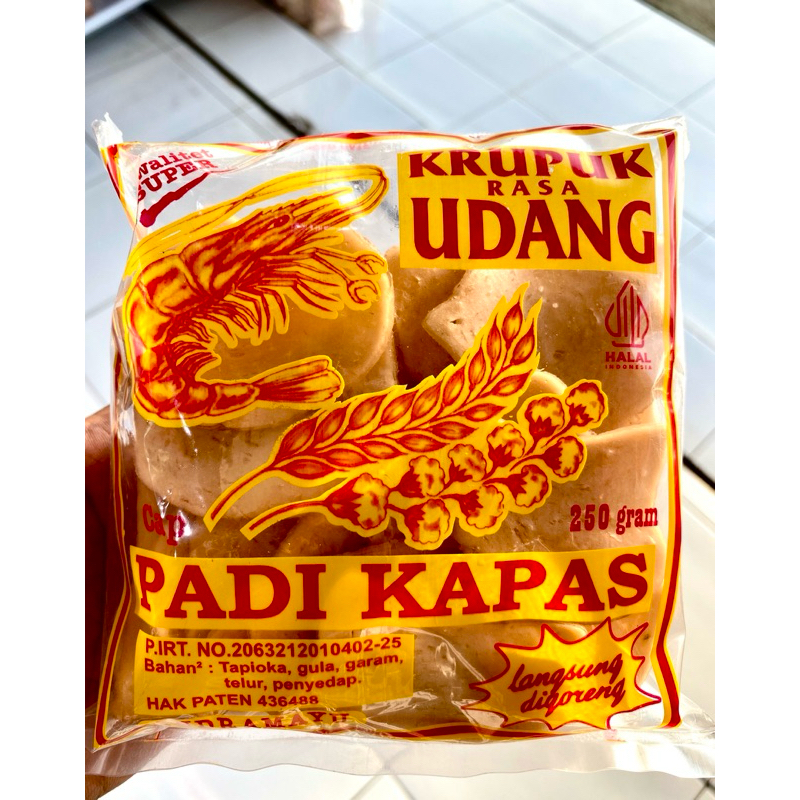 

Krupuk Udang Padi Kapas 1pcs 250gr Khas Indramayu