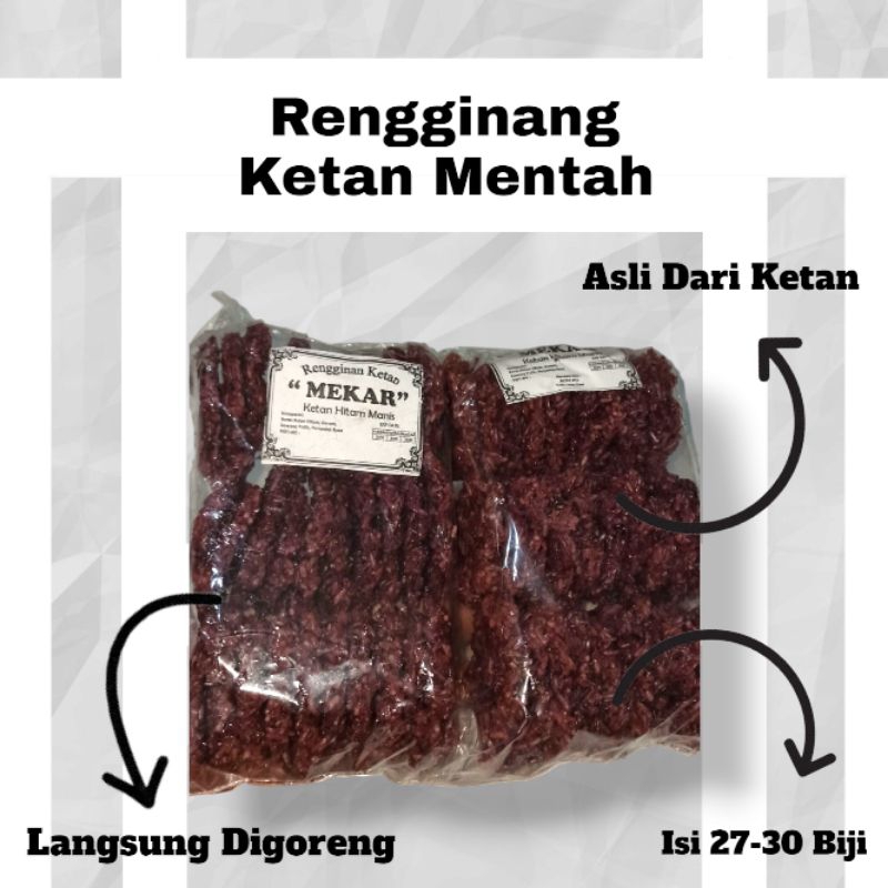 

RENGGINANG KETAN HITAM MANIS MENTAH