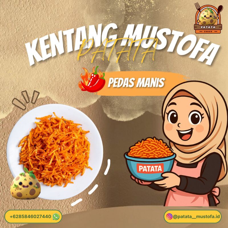 

Kentang Mustofa//Kentang Kering PATATA Pedas Manis Termurah Premium