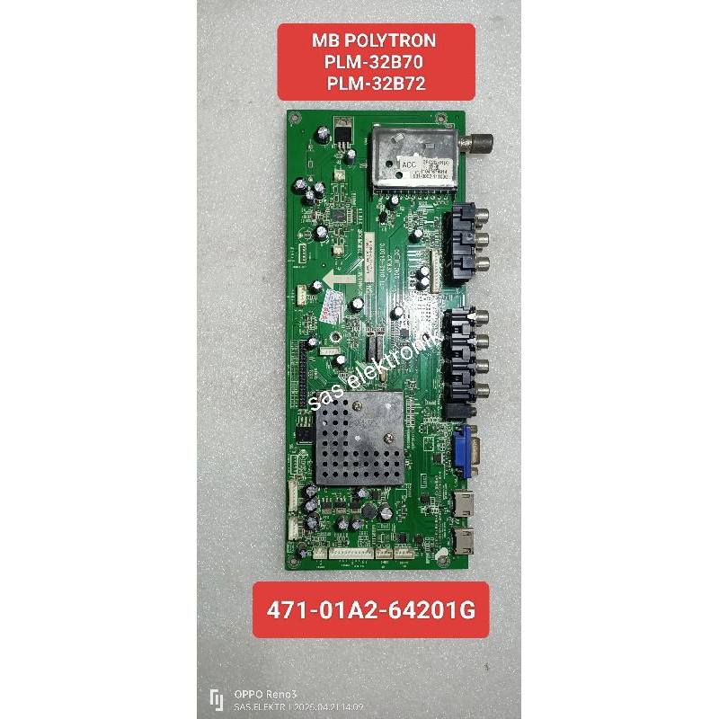 MB BOARD MOTHERBOARD MAINBOARD MESIN TV LCD POLYTRON 32 INCH PLM32B70 PLM32B72 PLM-32B70 PLM-32B72 4