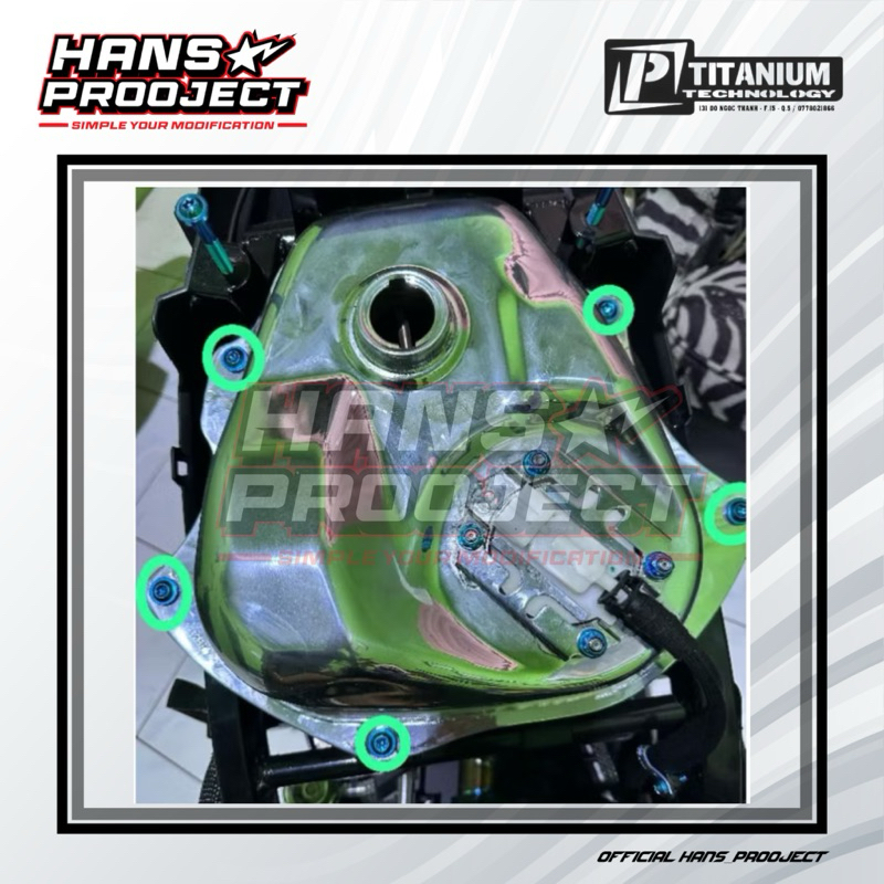 Baut TITANIUM Tangki Vario 125/150 (5 Baut)