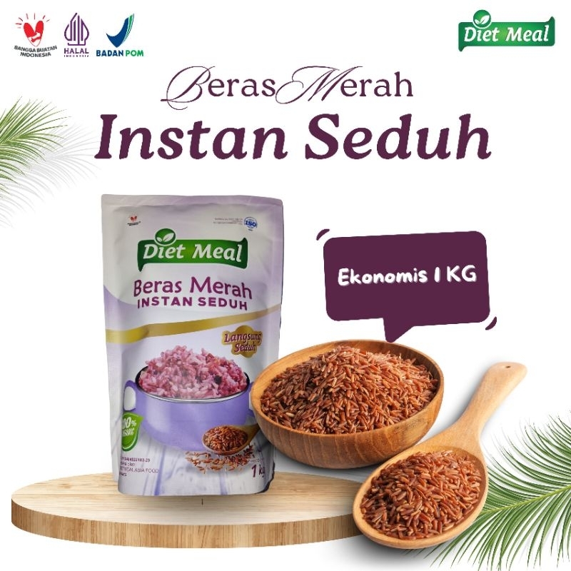 

Beras Merah instan seduh berat 1 KG