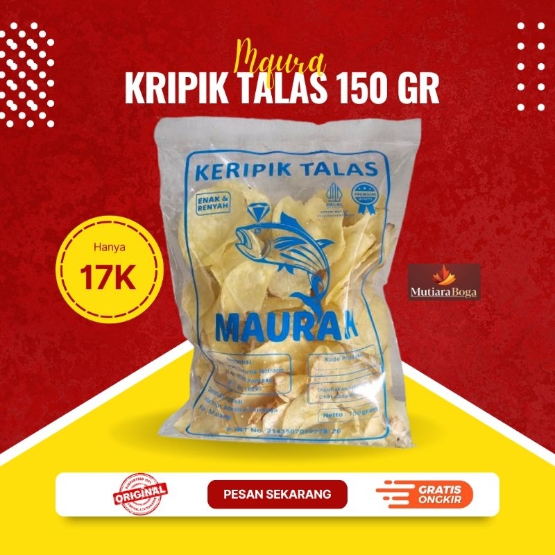 

Kripik Talas Mbote cap Maura 150 gram