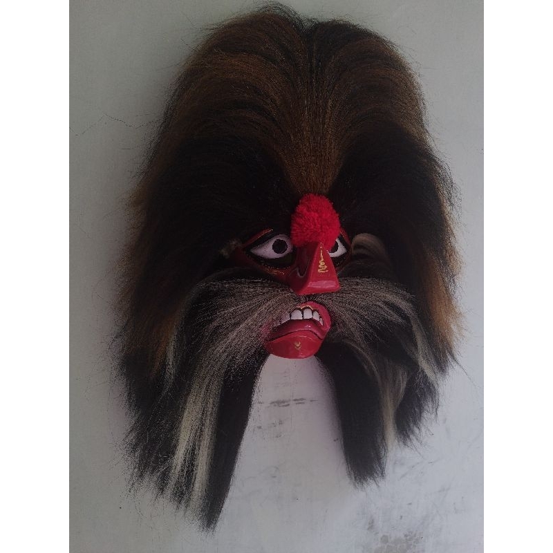 TOPENG GANONG PAKEM MUKA MELAS||RAMBUT SINTETIS