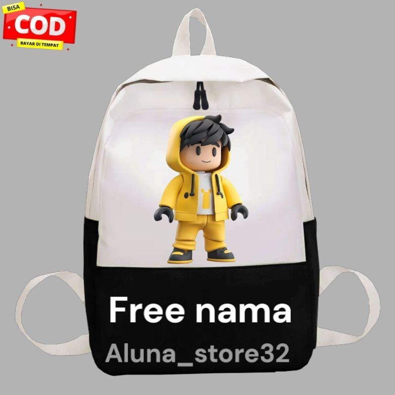PROMO TAS RANSEL ANAK KARAKTER ROBLOX YELLOW TAS SEKOLAH/NGAJI ANAK CEWEK COWOK